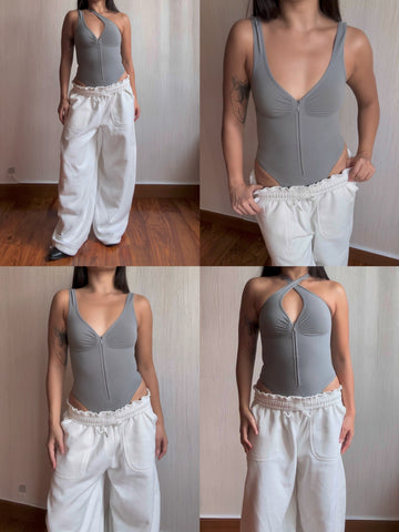 Low Back - Zipper Shapewear Bodysuit