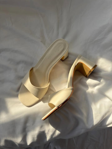 Silk velvet sandals