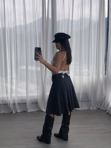 Midi Pleated Skirt