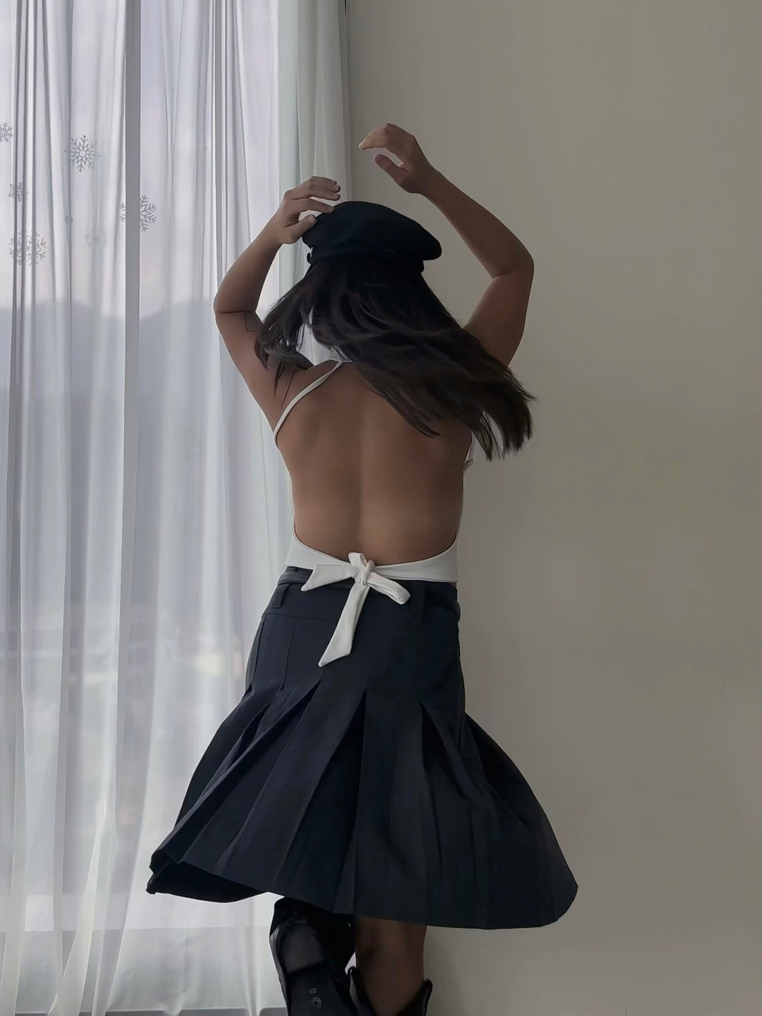 Midi Pleated Skirt
