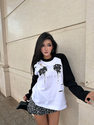 Silent Eyes Raglan Long Sleeve