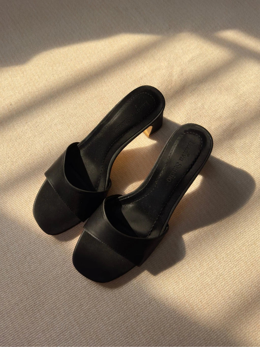 Silk velvet sandals